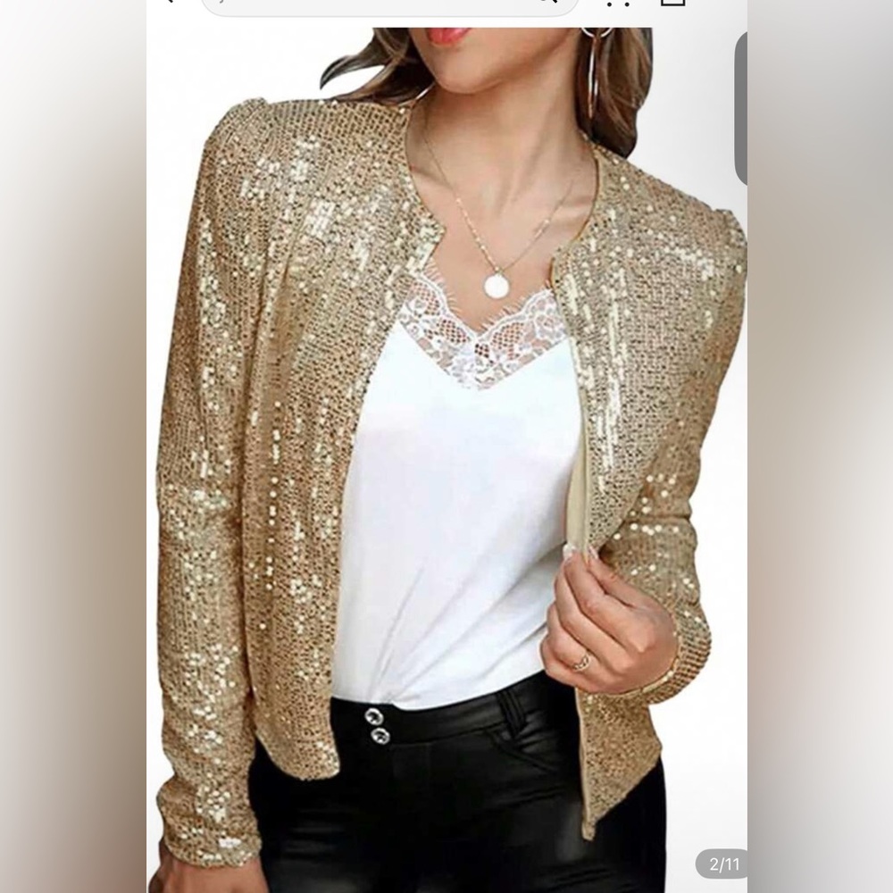 Sequin Gold Jacket